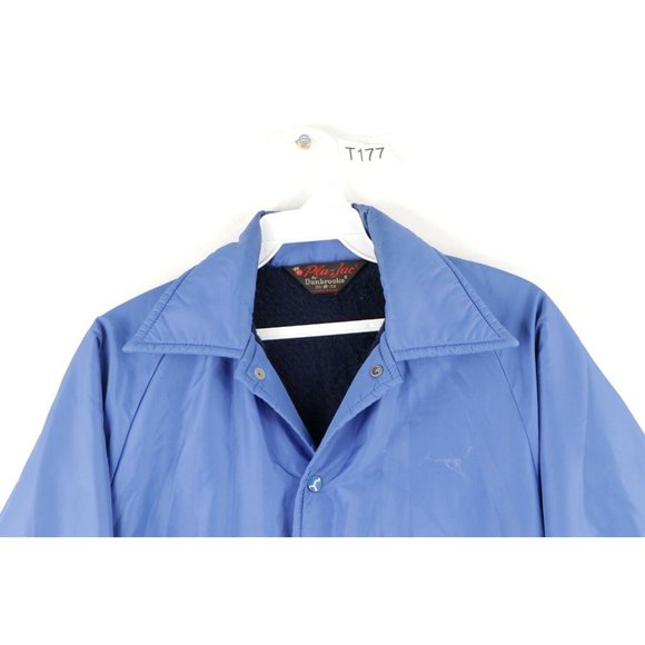 Vtg 80s Pla Jac Mens Small Porpoise Room Alaska Dolphin Fleece Lined Jacket USA - Picture 3 of 11